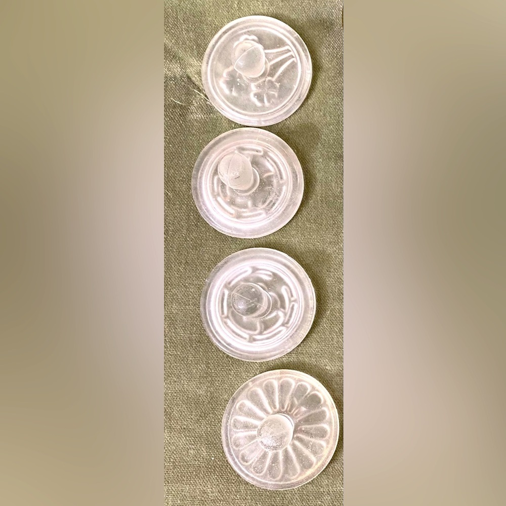 Vintage William Sonoma clear glass cookies presses perfect for parties